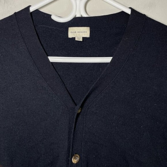 Club Monaco Long Sleeve 100% Wool Cardigan size XS - Picture 3 of 6